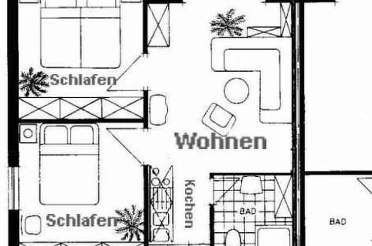 Vakantiehuis Doppelferienhaus mit Terrasse