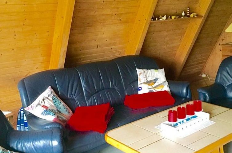 Vakantiehuis Spitzdachferienhaus mit Schwedenofen und Garten