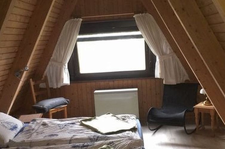 Vakantiehuis Spitzdachferienhaus mit Schwedenofen und Garten