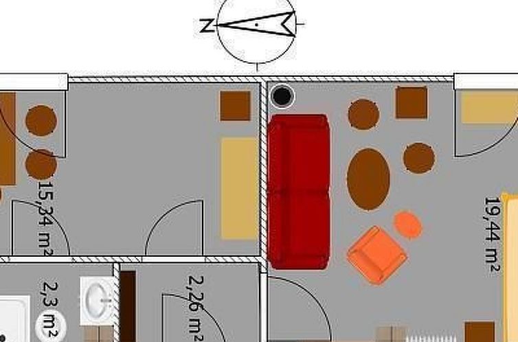 Appartement Blick in die Natur