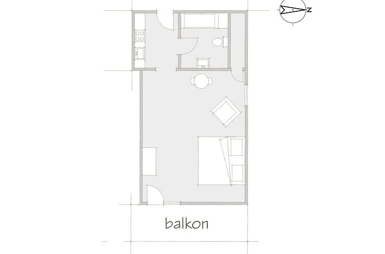 Appartement Studio Predigtstuhl