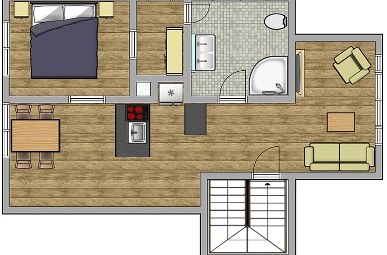 Appartement Tolle Wohnung in Breitenau mit Kleinem Garten