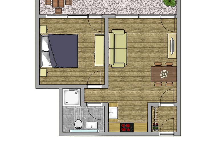 Appartement Diese Ferienwohnung befindet sich in einem Neuba