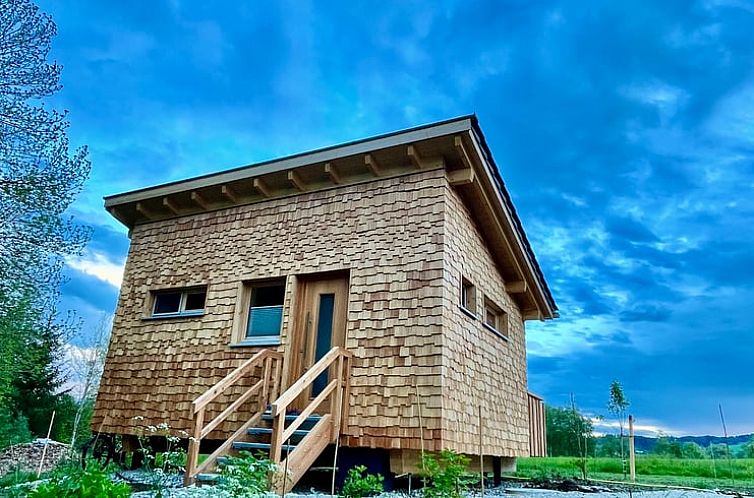 Charmantes Ferienhaus in Bernbeuren, Bayern mit schoenem Blick auf die Natur.