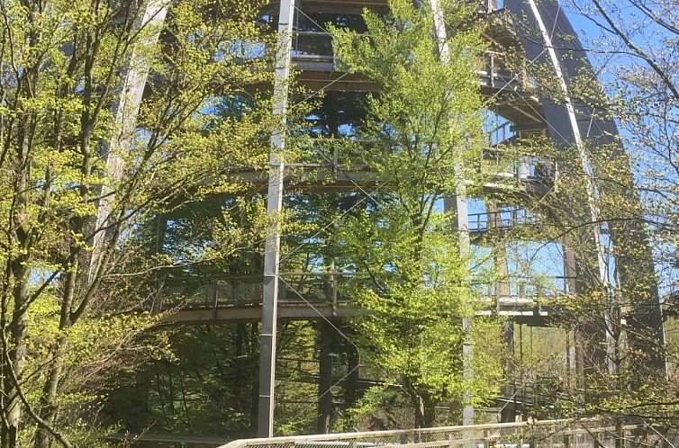 Appartement Wohnung mit möblierter Terrasse und Waldblick
