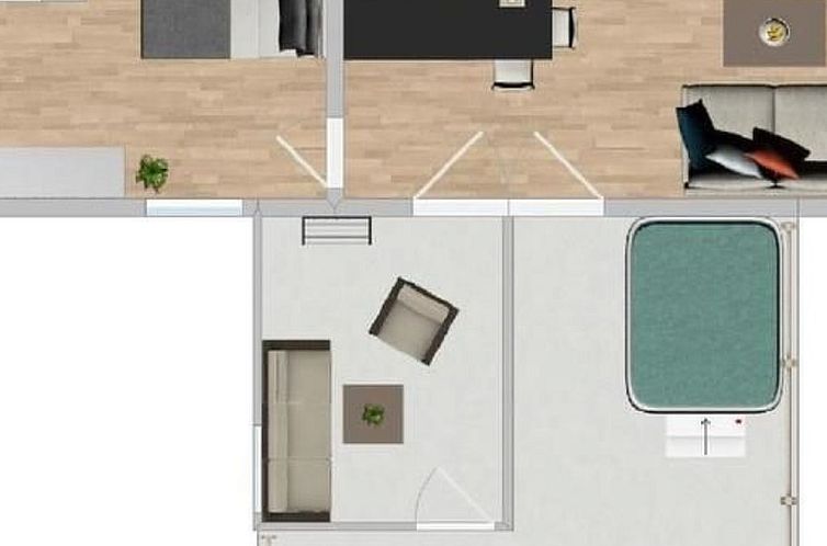 Appartement in Heselbach mit Grill, Whirlpool und Garten