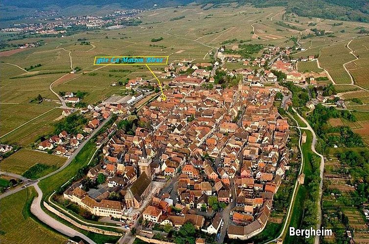 Vakantiehuis La Maison Bleue im Zentrum des Elsass in Berghe