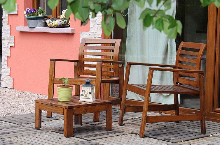 Vakantiehuis Ruhiges Ferienhaus mit Garten an der Weinstraß