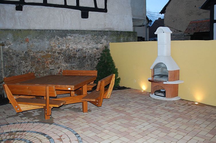Vakantiehuis mit Gemeinschaftsgarten und Grill