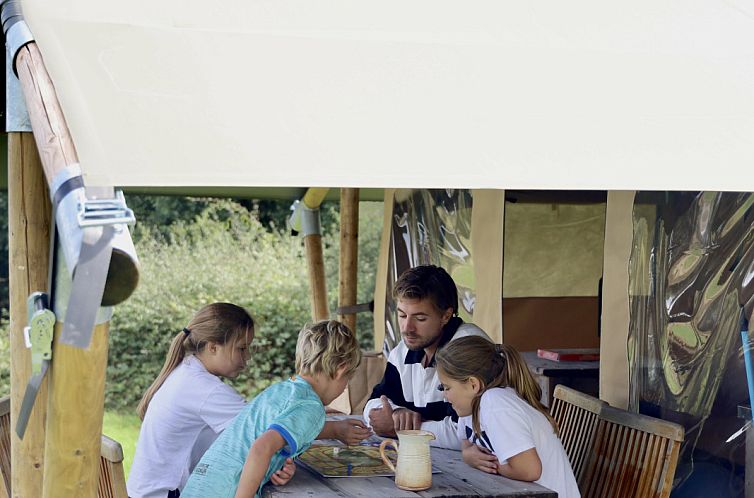 Safaritent met privé sanitair