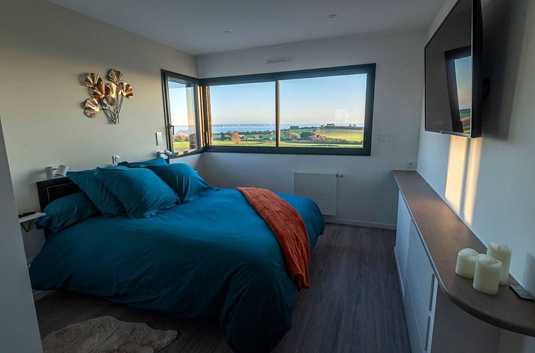 Vakantiehuis Villa mit Meerblick und privatem Spa - les gît