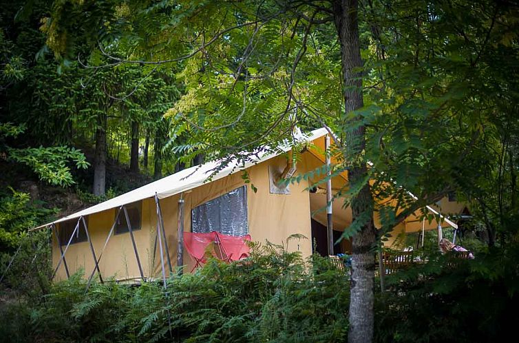 Einzigartiges Canadienne-Zelt in Saint Jean du Gard, Languedoc/Roussillon, ideal fuer ein Glamping-Erlebnis inmitten ueppiger Waelder.