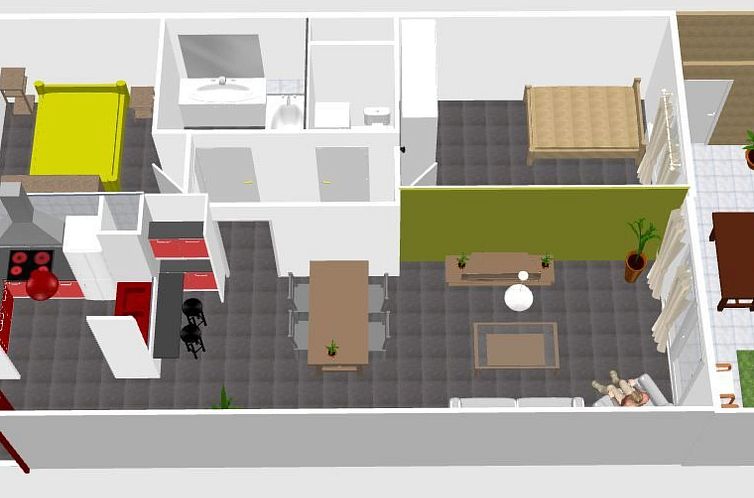 Appartement SCHÖNE T3 MIT SÜDTERRASSE
