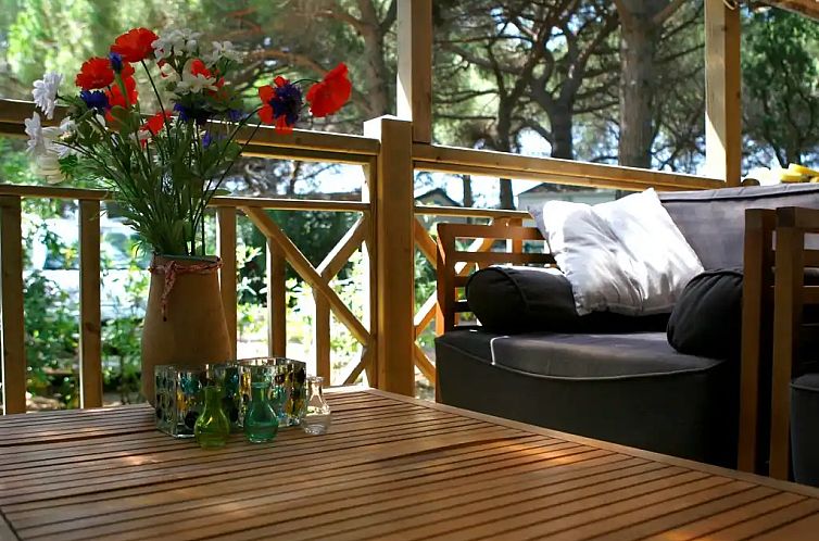 luxe mobilhome direct aan het strand