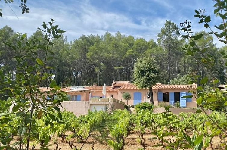 Rustikales Ferienhaus Ein gutes Jahr in der Provence, umgeben von gruenen Waeldern in Lorgues.