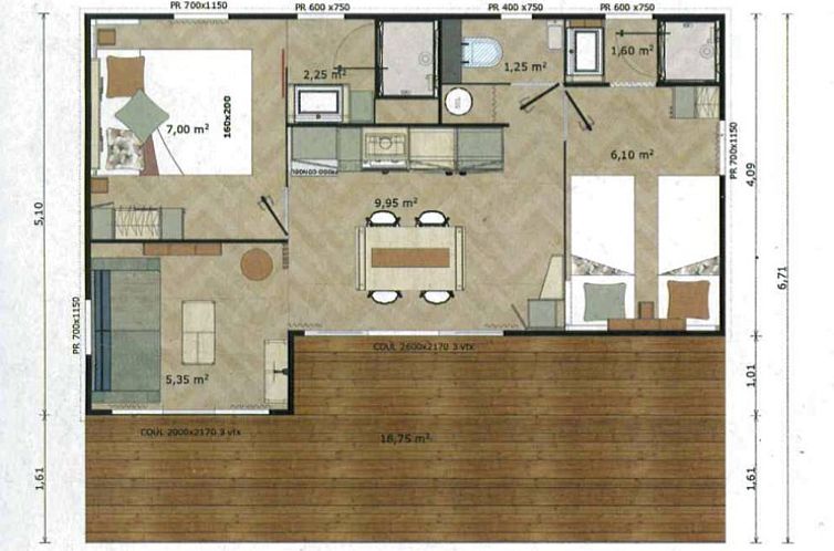 Chalet Badiane Premium 35m²