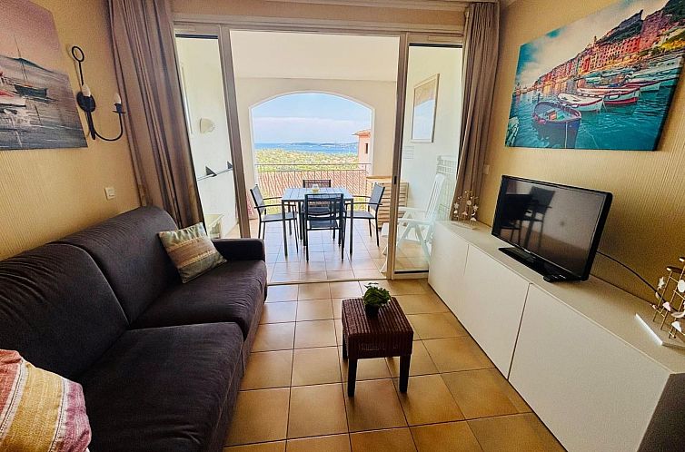 Unterkunft 0486626 - Appartement Provence / Cote d'Azur - Appartement Urlaub in Grimaud 4 Personen Meerblick Klimatisi
