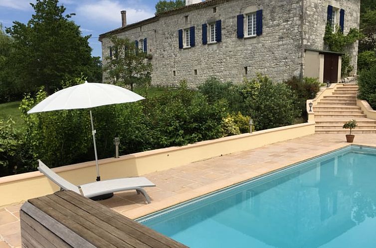 Relax by the pool at Cottage in Valeilles, a beautiful vacation rental in Valeilles, Midi-Pyrenees.