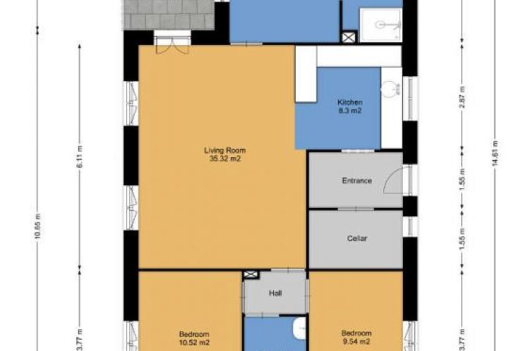 Vrijstaande woning in Gourdon