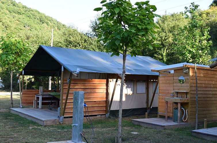 Unterkunft 04961802 - Zelthaus Midi-Pyrenees - Safaritent met badkamer