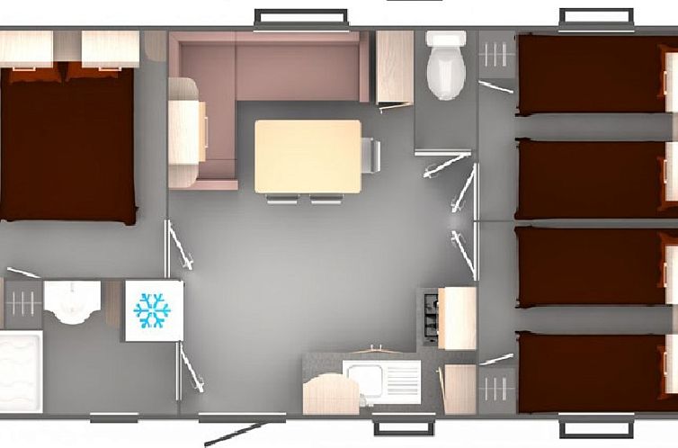 Stacaravan CONFORT 30m²