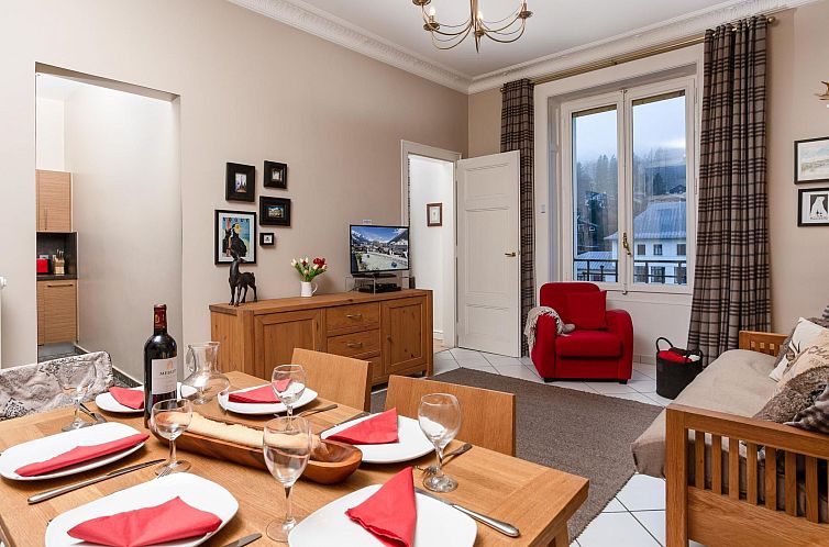 Appartement in Chamonix und Bergblick