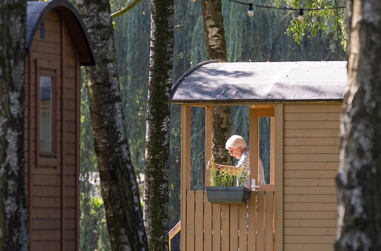 Pipowagen met terras