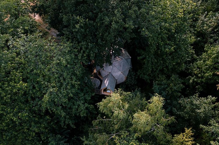 Surrounded by lush forest, Aventure in Raray, Picardy is an idyllic vacation home for nature lovers.