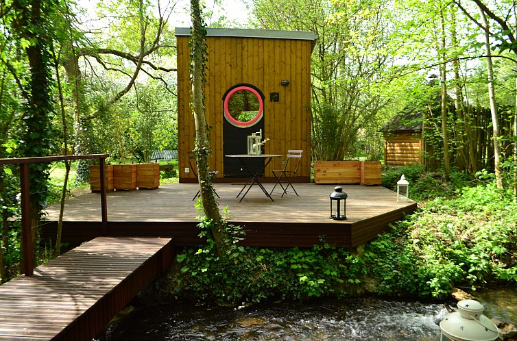 Gemuetliches Ferienhaus von Sky in Vermand, Picardie, mit kompakter Kueche und Bad.