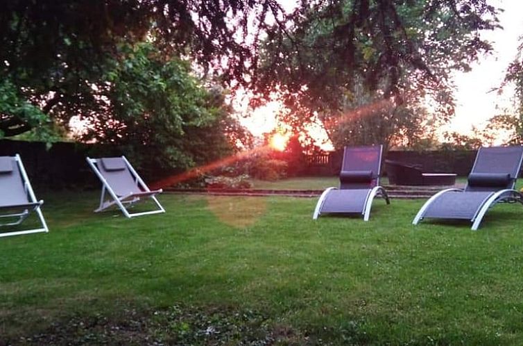 Relax in the green garden of Cottage in BERIG VINTRANGE, located in quiet Berig Vintrange, Lorraine, France, with stunning views.