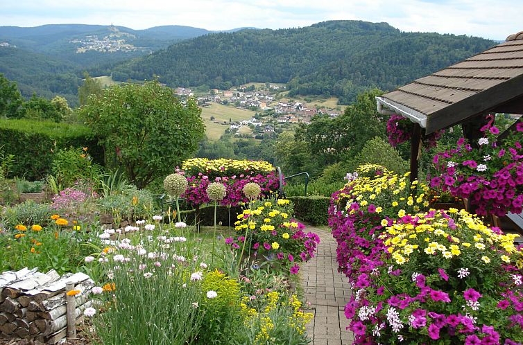 Vakantiehuis Das Gîte Fleuri mit einer herrlichen Aussicht