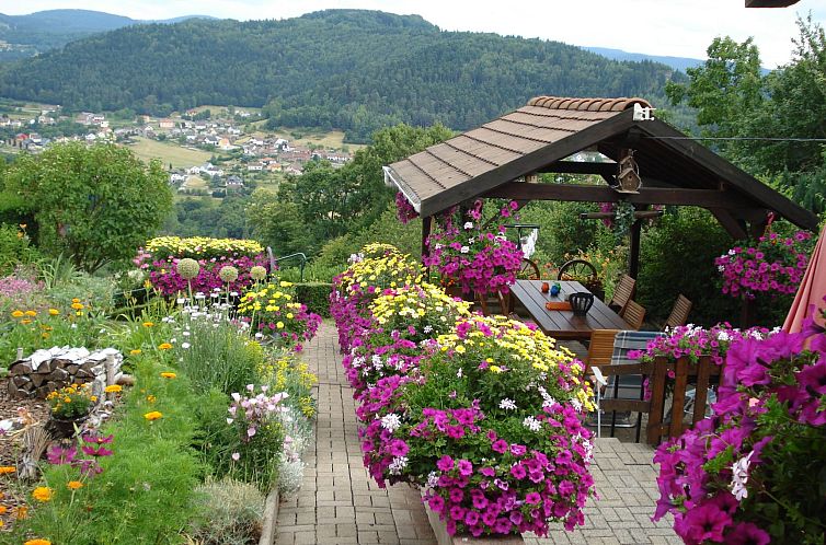 Vakantiehuis Das Gîte Fleuri mit einer herrlichen Aussicht
