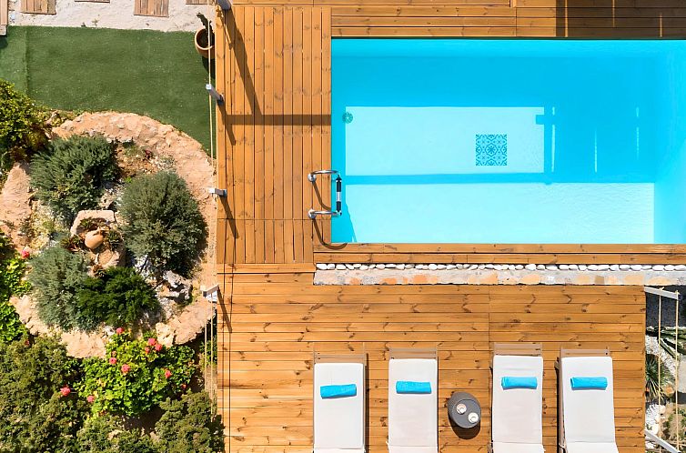 Vakantiehuis Cretan Lodge Beheizter Pool