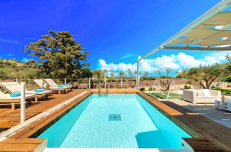 Vakantiehuis Cretan Lodge Beheizter Pool