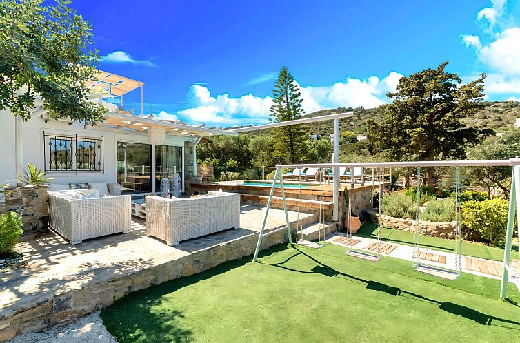 Vakantiehuis "Cretan Lodge" mit Blick auf das Wasser