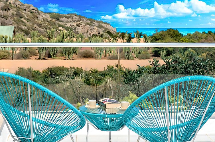 Vakantiehuis "Cretan Lodge" mit Blick auf das Wasser