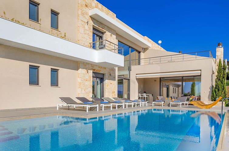 Vakantiehuis Luxusvilla in Almyrida mit wunderschönem Blick