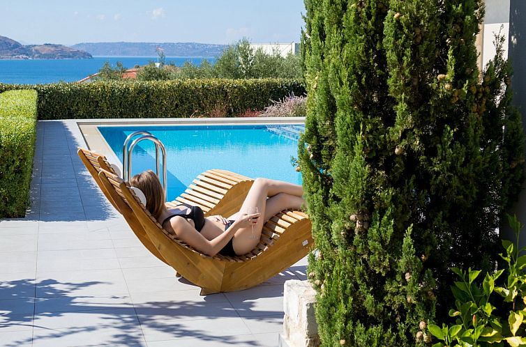 Vakantiehuis Luxusvilla in Almyrida mit wunderschönem Blick