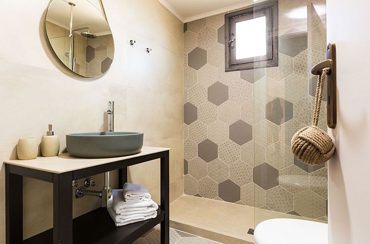 Vakantiehuis Großes Ferienhaus in Arkadi mit Großer Terras