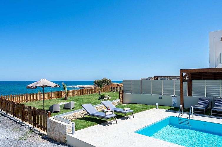 Vakantiehuis Villa am Strand in Rethymno mit privatem Pool