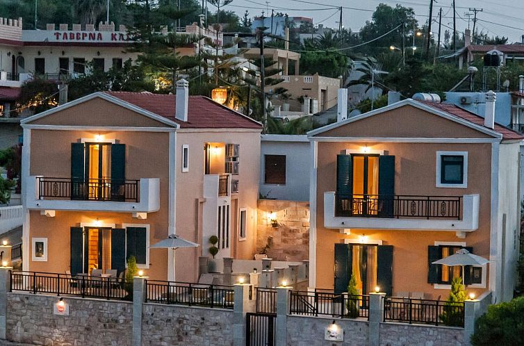 Appartement in Panormos mit kleinem Garten,Pool