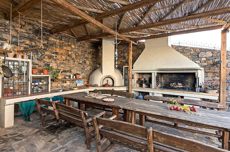 Vakantiehuis Hochzeit Villa Anemomylos Beheizter Pool Jacuzz