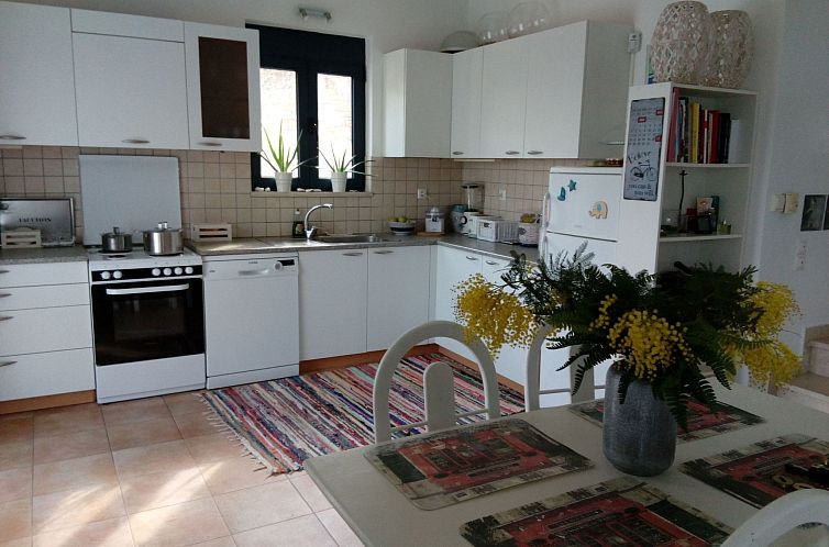 Vakantiehuis Nefeli Blue Villa in altem Olivenhain, Meerblic