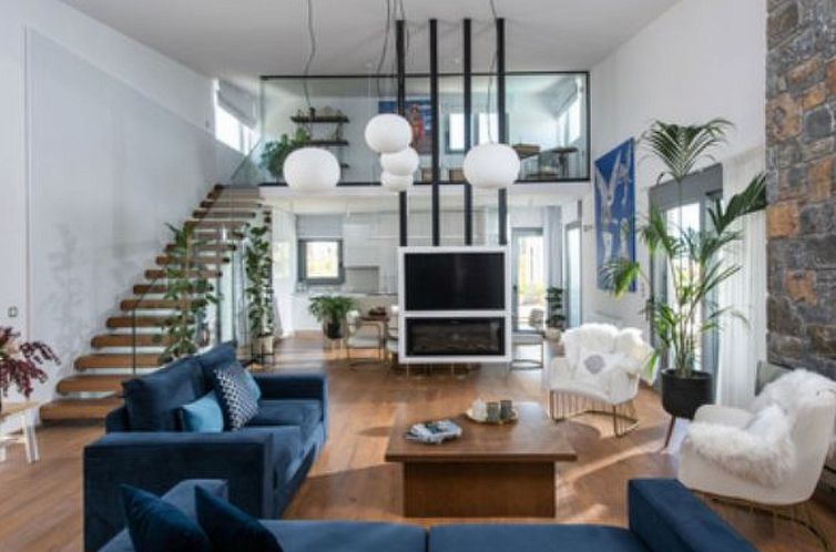 Vakantiehuis Luxuriös gestaltete Villa mit privatem Pool