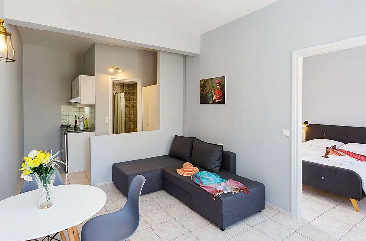 Appartement Wohnung in Kato Gouves mit Balkon, Seitenblick