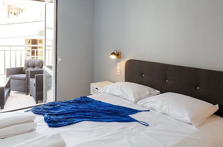 Appartement in Kato Gouves mit Blick auf den Sonnenuntergang