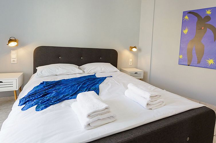 Appartement in Kato Gouves mit Blick auf den Sonnenuntergang