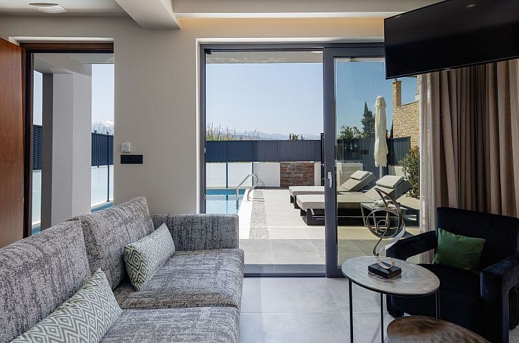 Vakantiehuis VillAgioi I - Privater Pool und 450m zum Sandst