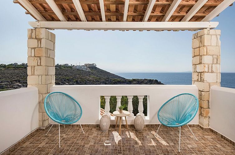 Vakantiehuis Luxuriöse Villa in Strandnähe mit Blick auf d