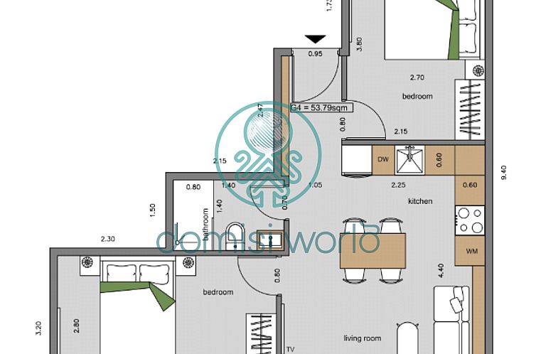 Geschakelde woning in Ergatikes Katoikies